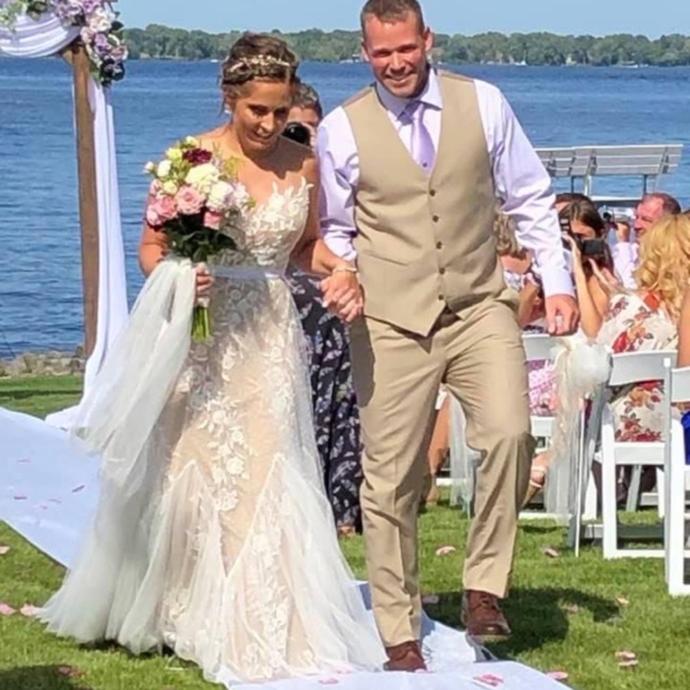 Wedding dress size 8.